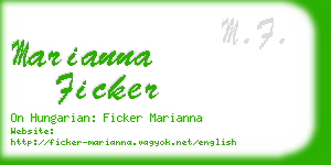 marianna ficker business card